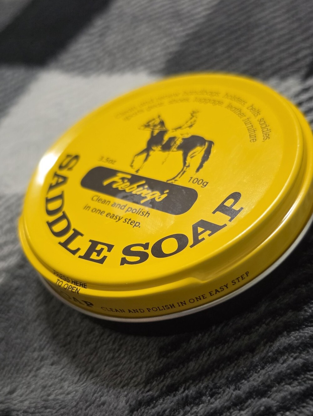 Fiebing’s Leather Saddle Soap Cleaner & Conditioner Tin